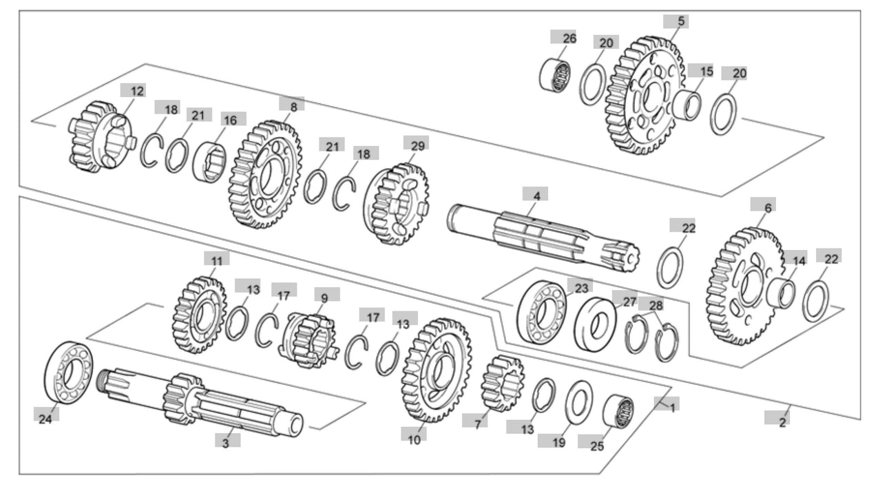 Sherco Main Shaft