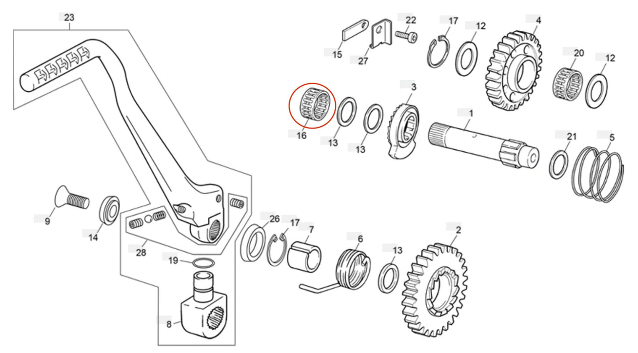 Sherco Needle Bearing