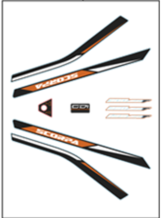 Scorpa Decal Kit 2022 Factory Accessory Kit