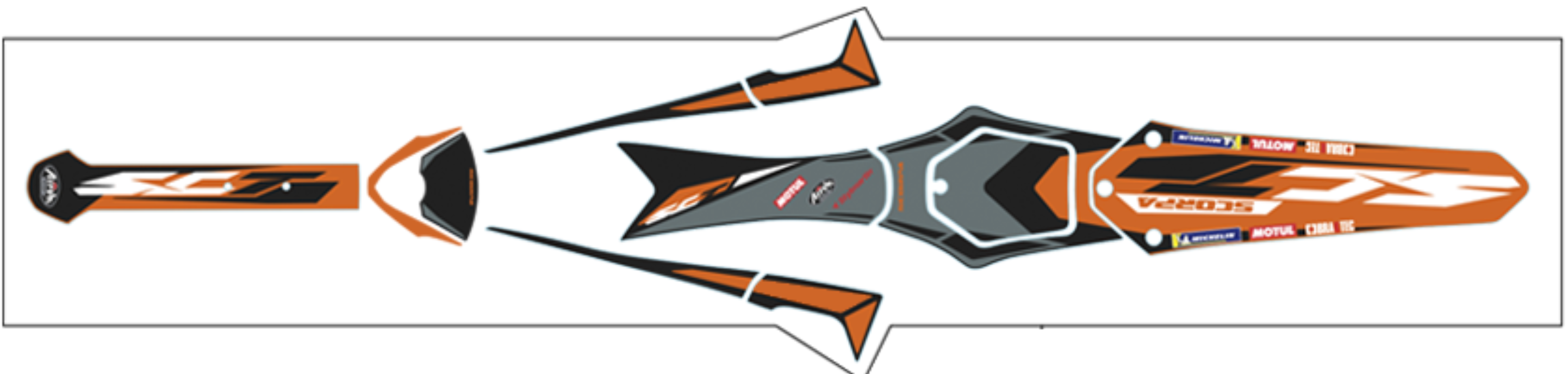 Scorpa Decal Kit 2022 Factory Upper Kit