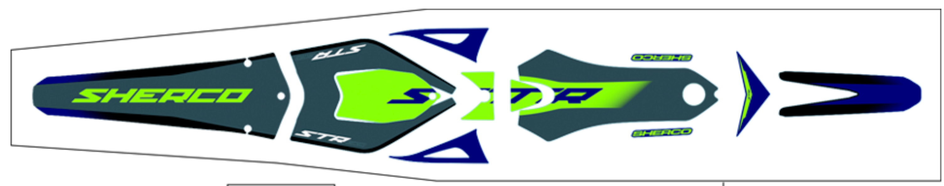 Sherco Decal Kit 2023 ST-F Upper Kit — Trials Superstore