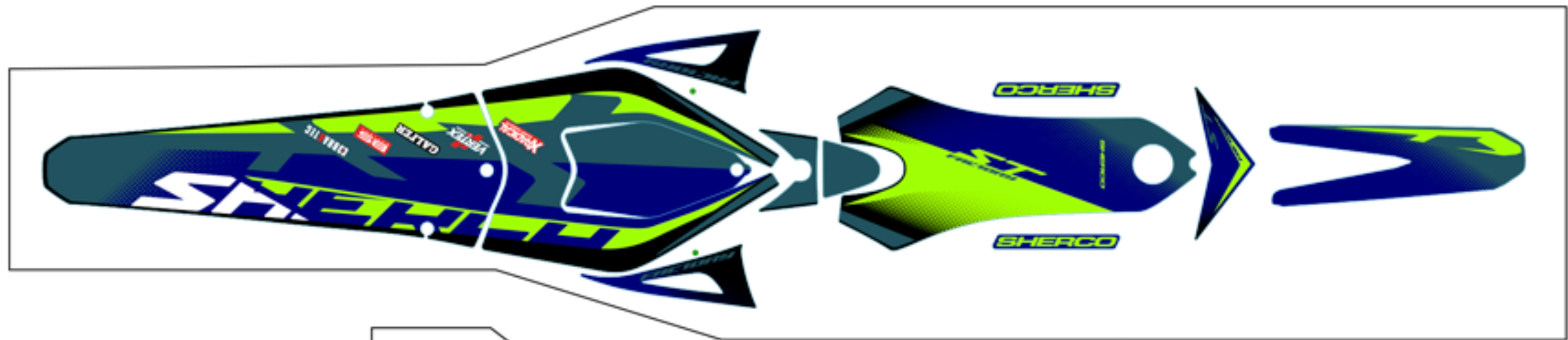 Sherco Decal Kit 2024 ST-F Upper Kit