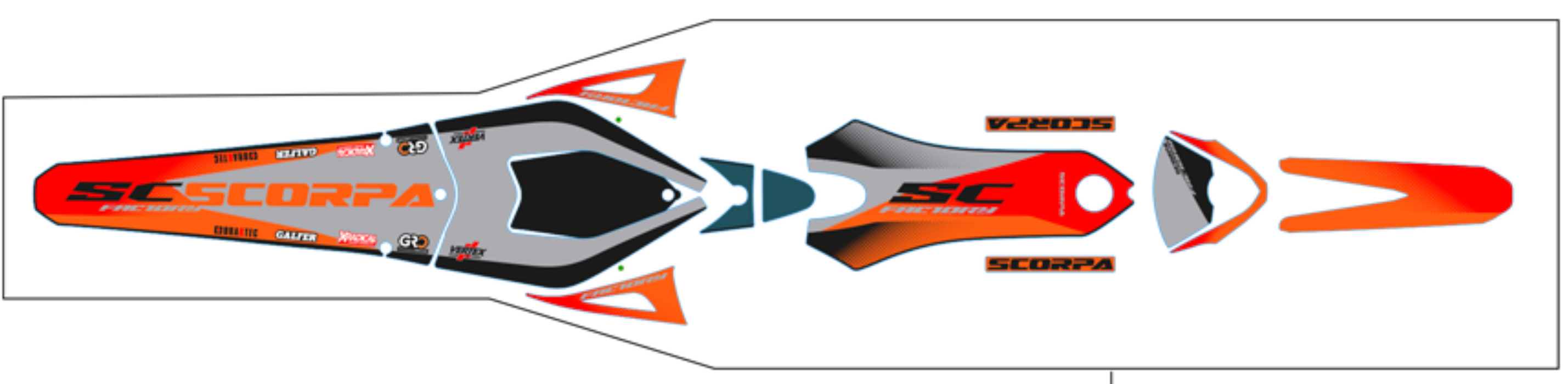 Scorpa Decal Kit 2024 SC-F Upper Kit