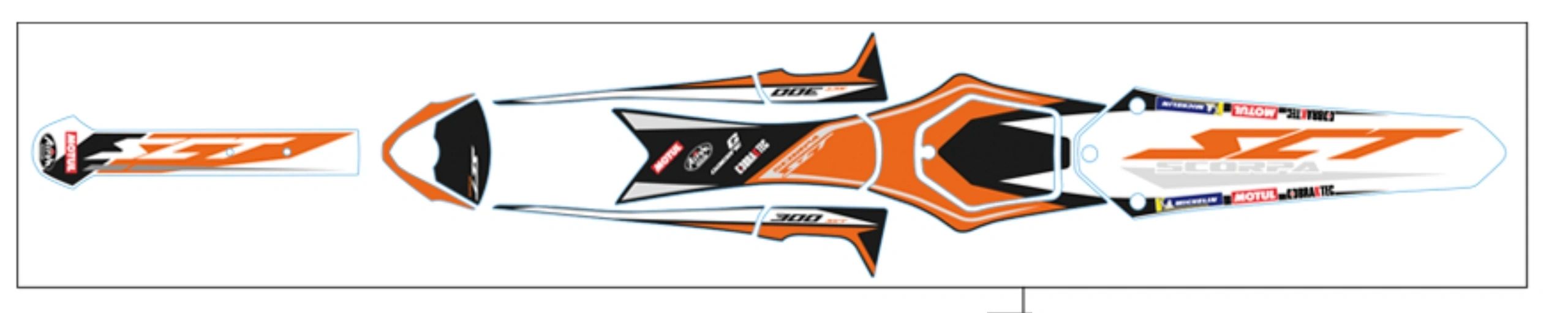 Scorpa Upper Decal Kit 2021 Factory