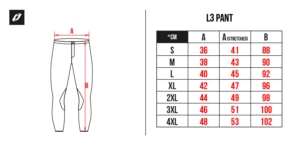 Jitsie L3 Petrl Pant (NEW) Black 3XL