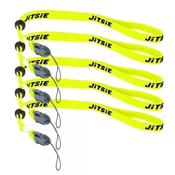 Kill Button Lanyard NO Magnet Elastic 5 pack Yellow