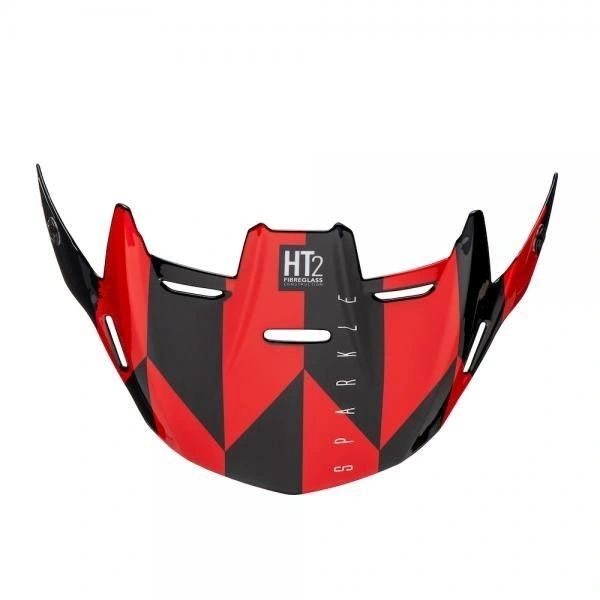 Jitsie HT2 Sparkle Helmet Visor Red