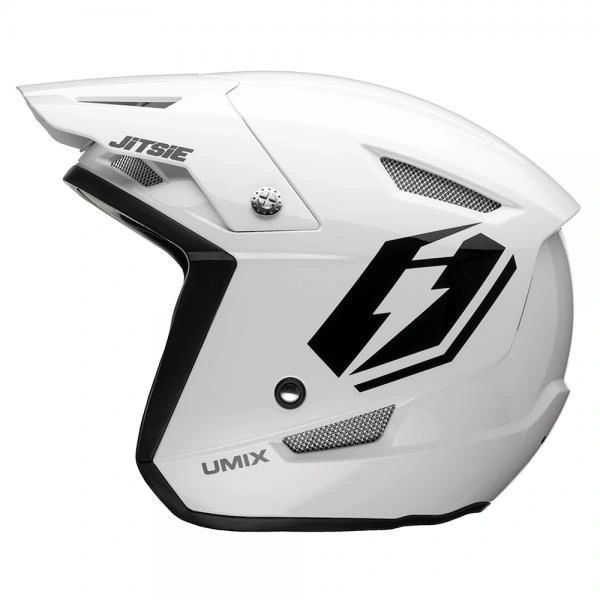 Jitsie HT1 Umix Helmet White/Black