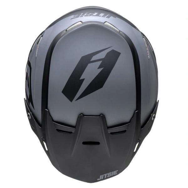 Jitsie HT2 Solid Helmet Black/Grey