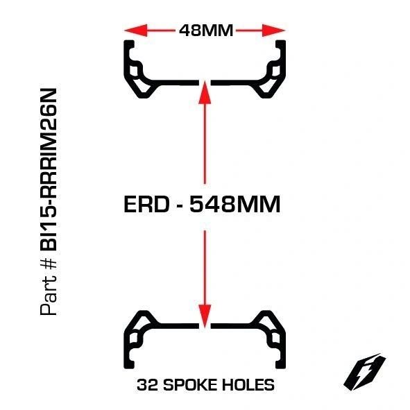 Bicycle 26" Rear Rim