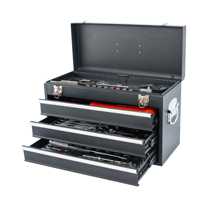 BikeMaster 3 Drawer Toolbox (Includes 129 Piece Tool Set)