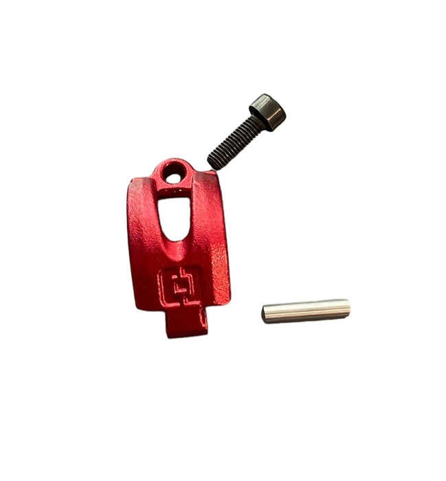 Braktec Clutch and Front Brake Master Cylinder Clamp Red