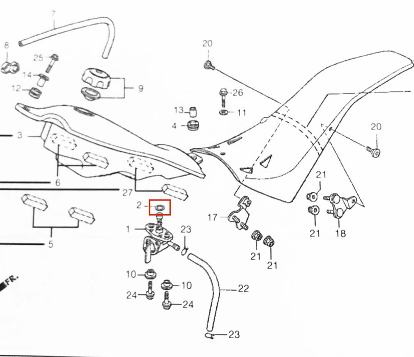 Tusk Petcock O-Ring Replacement For Honda Motorcycles - Genuine Fit, Prevents Fuel Leaks