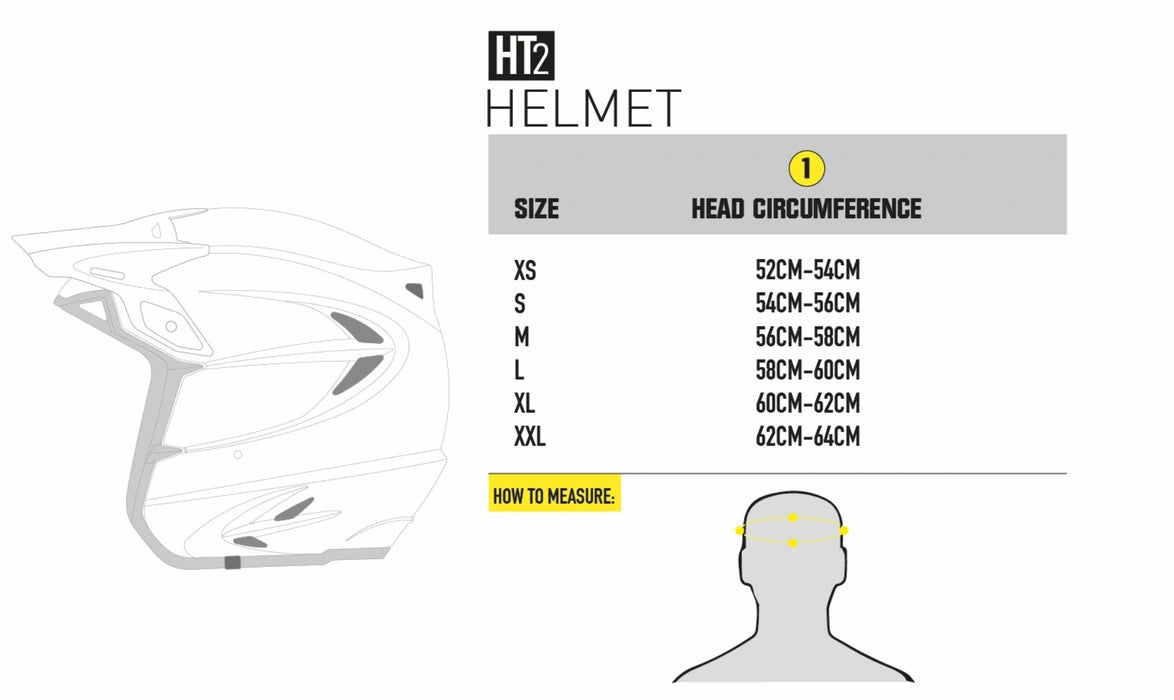 Jitsie HT2 Helmet Solid White/Grey