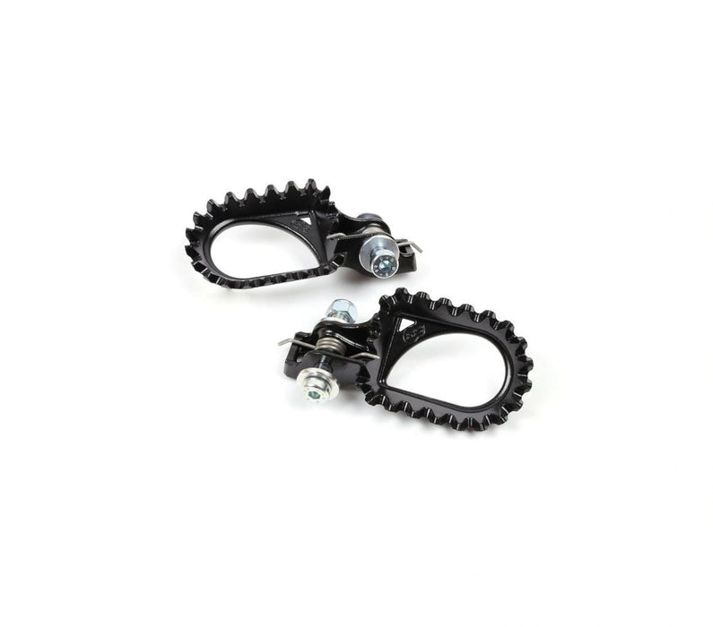 Footpegs S3 Hard Rock Steel Black 10mm Rear