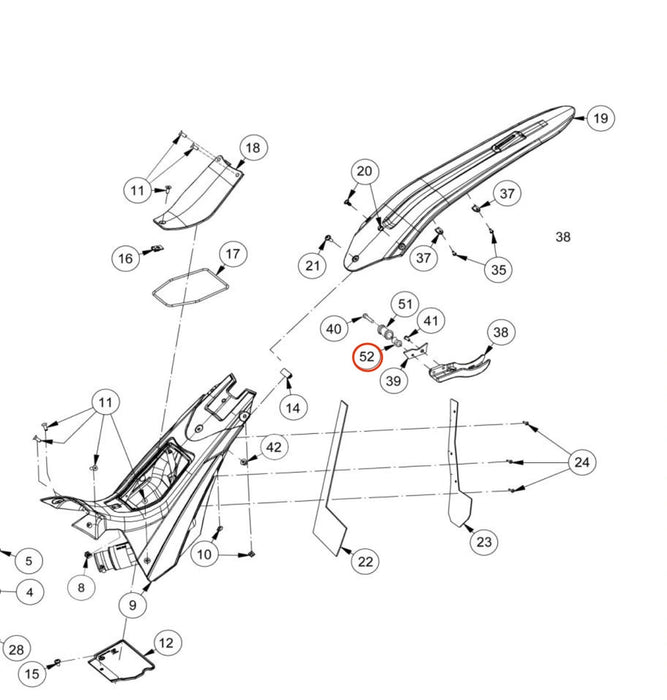 GasGas Bushing For Silent Block Rear Disc Guard