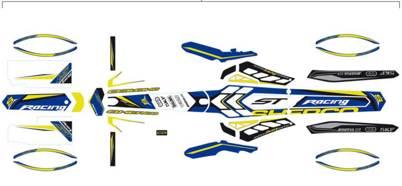 Sherco Decal Kit 2015 Racing — Trials Superstore
