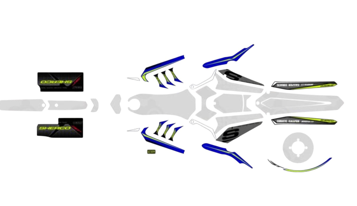 Sherco Decal Kit 2016 Factory Full Frame Kit