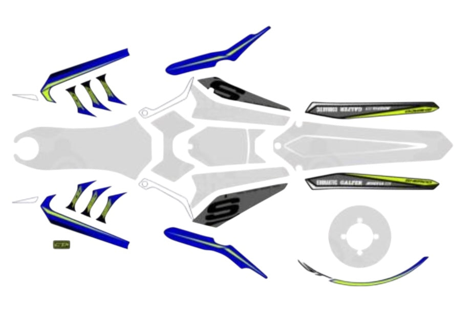 Sherco Decal Kit 2016 Factory Frame Kit — Trials Superstore