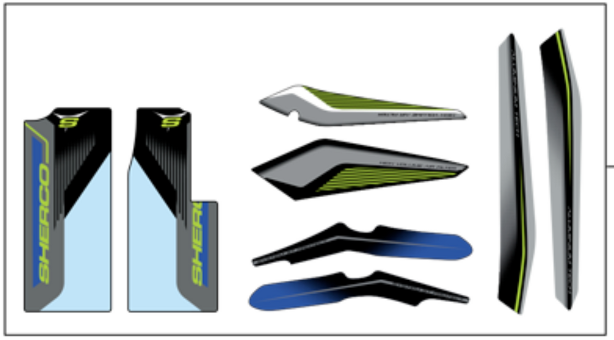 Sherco Decal Kit 2017 Racing Frame Kit