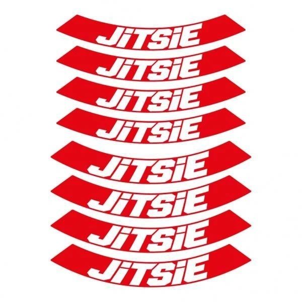 Wheel Decal Kit Jitsie Red