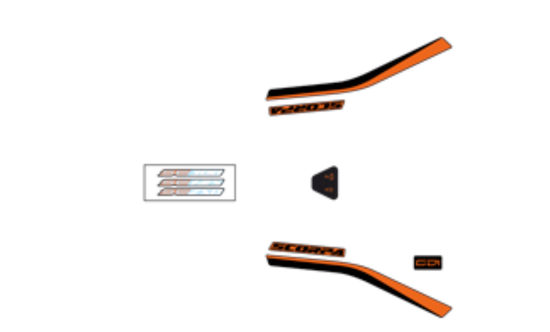Scorpa Decal Kit 2018 Racing Accessory Kit