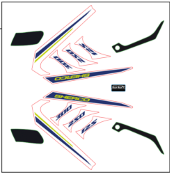 Sherco Decal Kit 2019 Factory Accessory Kit