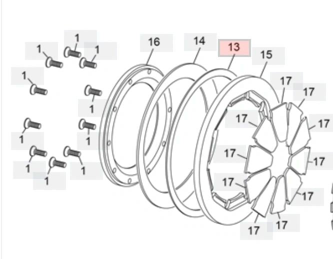 Sherco/Scorpa Precharge Washer