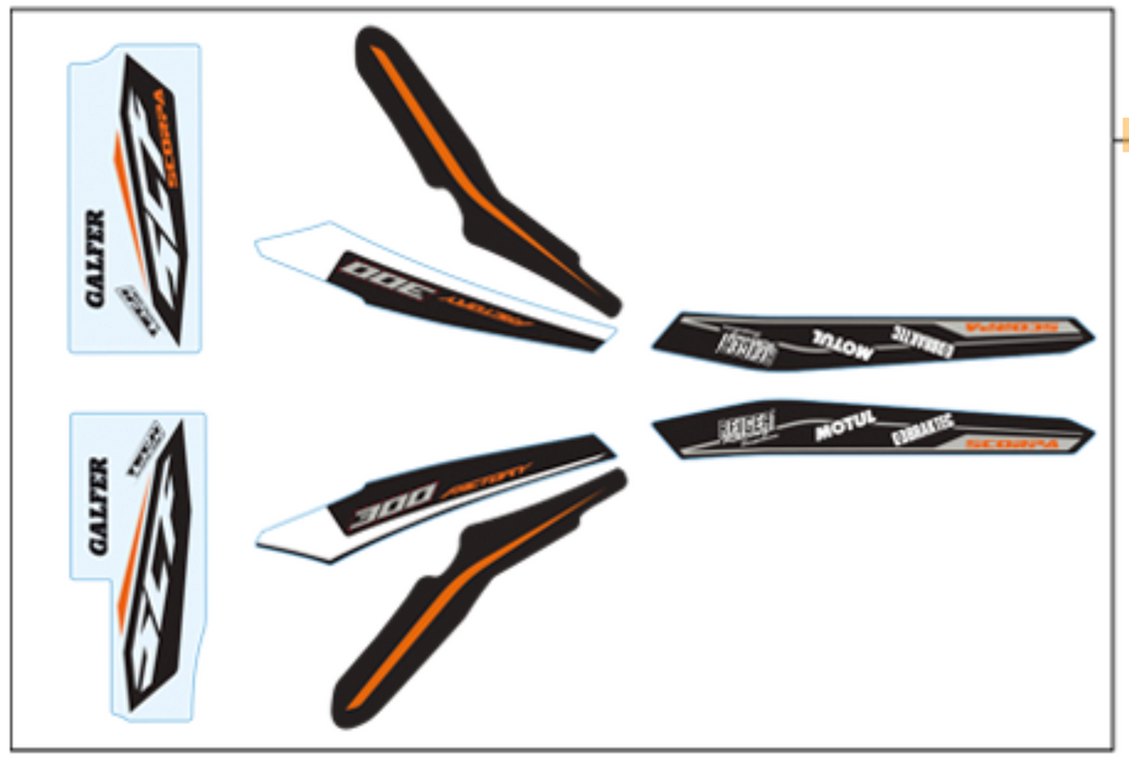 Scorpa Decal Kit 2020 Factory Frame Kit