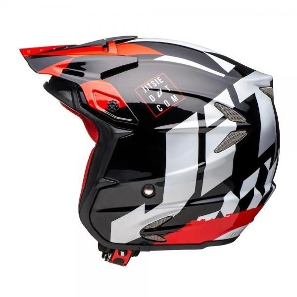 Jitsie HT2 Sparkle Helmet Visor Red