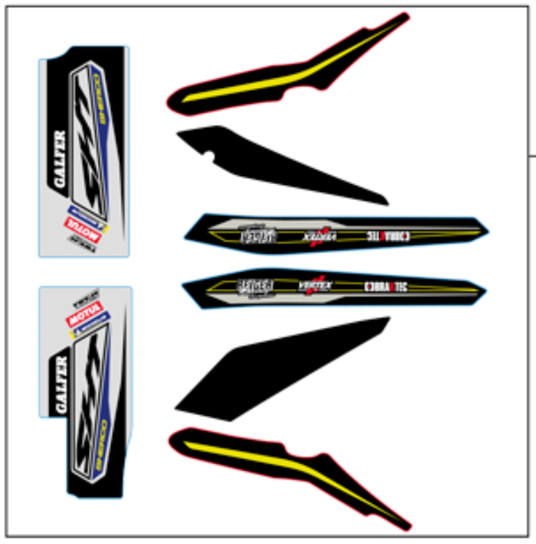 Sherco Decal Kit 2021 Factory Frame Kit — Trials Superstore