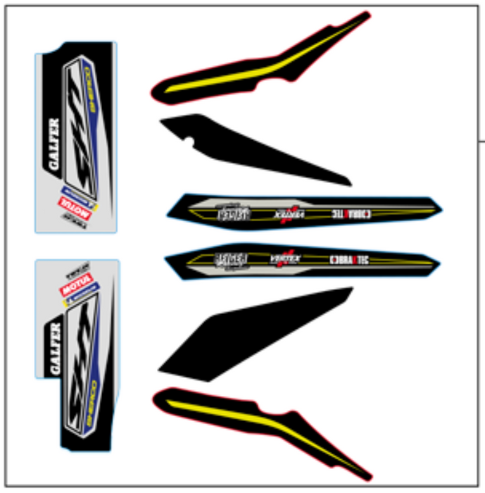 Sherco Decal Kit 2021 Factory Frame Kit
