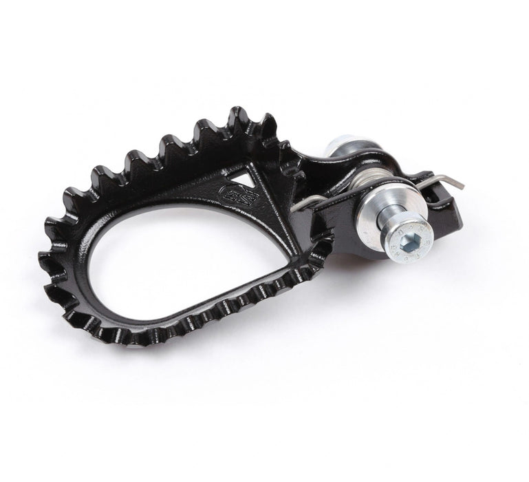 Footpegs S3 Hard Rock Steel Black 10mm Rear