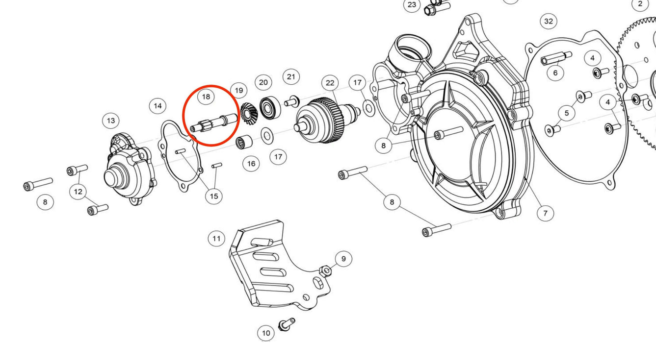 GasGas Electric Start Gear