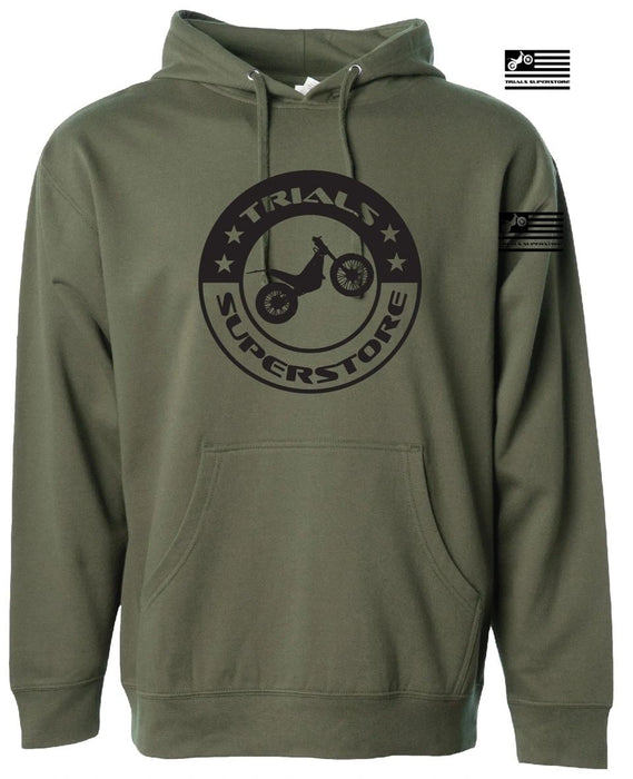 Trials Superstore Pullover Hoodie Army Green