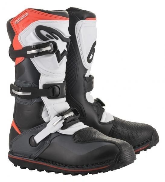 Alpinestars Tech T Trials Boots Black/Gray/Fluo Red