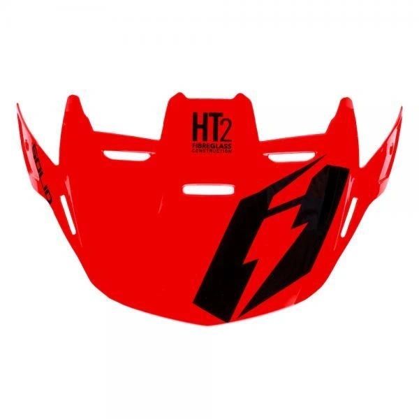 Jitsie HT2 Visor Red/Black Solid