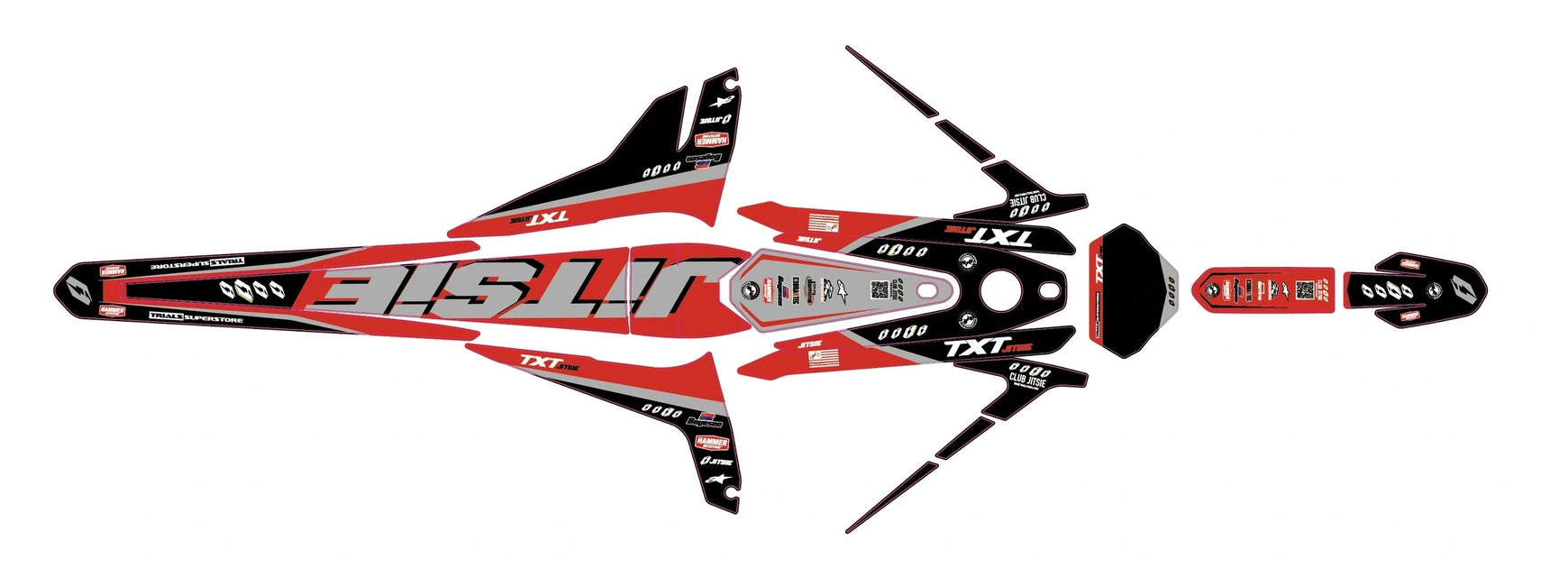 GasGas Decal Kit Custom Jitsie 2023 Trials GP Racing Trial USA