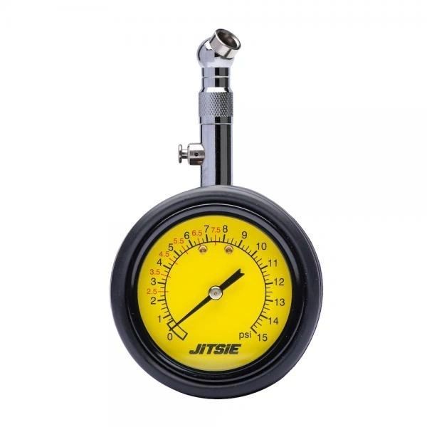 Tire Pressure Gauge With Valve 0-15