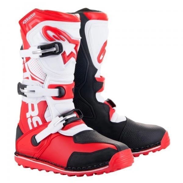 Alpinestars Tech T Trials Boots White/Red/Black