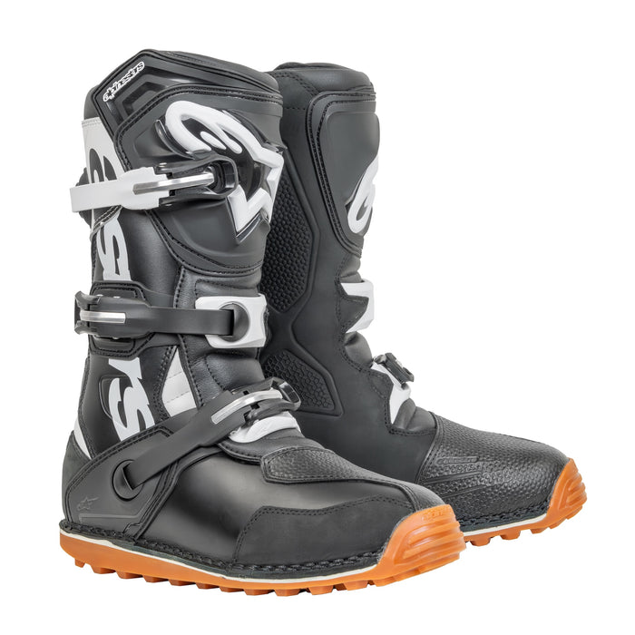 Alpinestars Tech T Trials Boots Black/White/Gum (New Color)