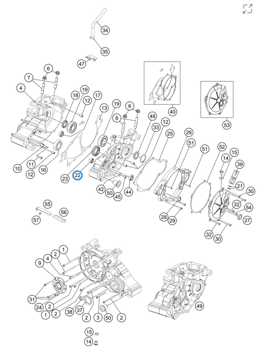 GasGas Kickstart Blind Bearing