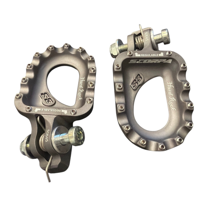 Footpegs S3 Hard Rock Titanium SCORPA