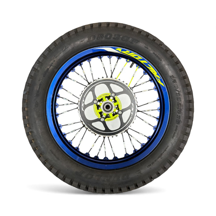 Wheel Rear Sherco Factory Blue with Dunlop D803GP
