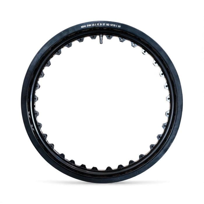 Rim 32 Hole Rear Black Machined