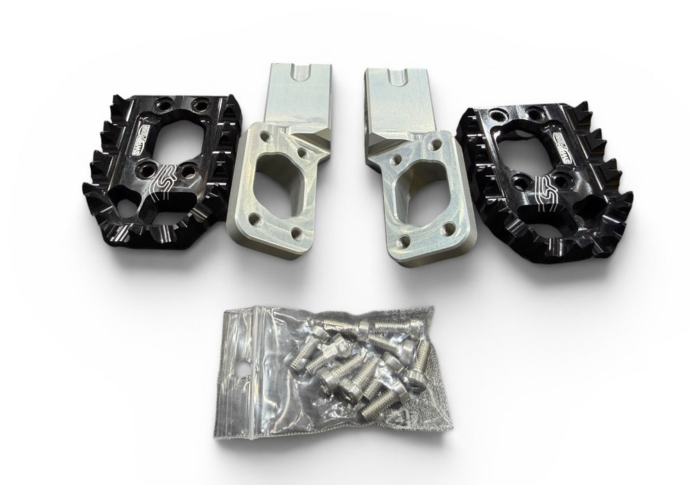 Footpegs CSP SwapPegs Kit Lite 4-8mm GasGas 23-25 Black or Red