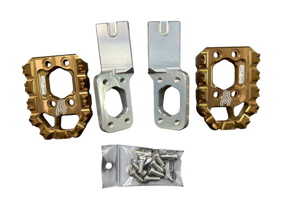 Footpegs CSP SwapPegs Kit Lite 0-12mm GasGas 23-25 Black, Red, Bronze