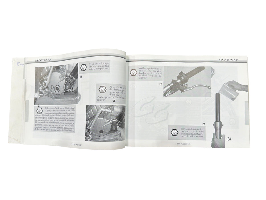 Service Manual 2003 GasGas TXT Pro