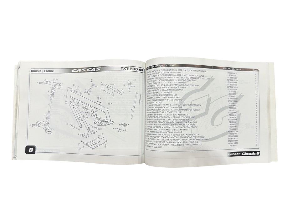 Service Manual 2003 GasGas TXT Pro