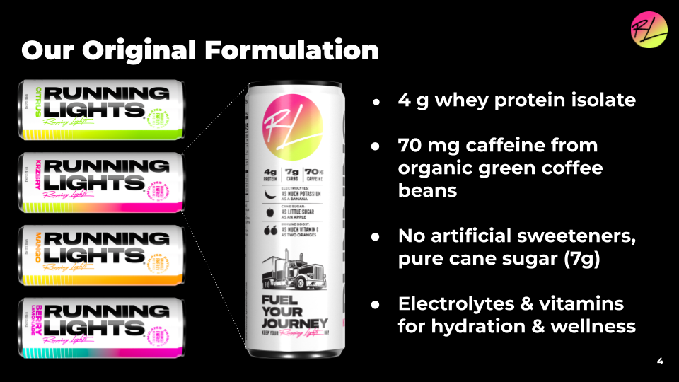 Running Lights Energy Drink 6 Pack